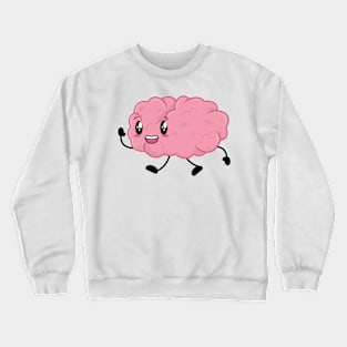 Brain Comic Nerd Student School Teacher Crewneck Sweatshirt